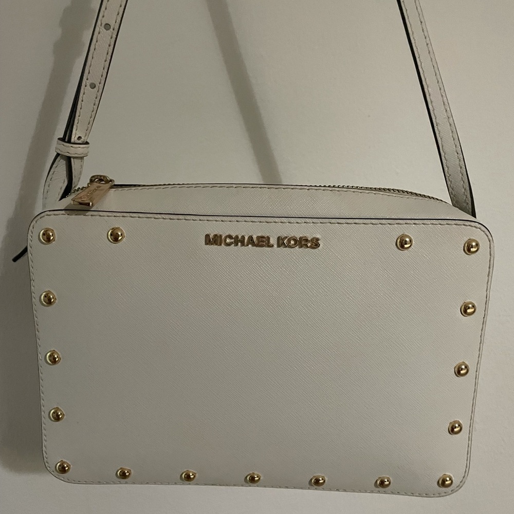 Michael Kors Sandrine Stud MK Crossbody Bag